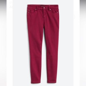 Liverpool Abby Skinny Jean - 0P - Burgundy